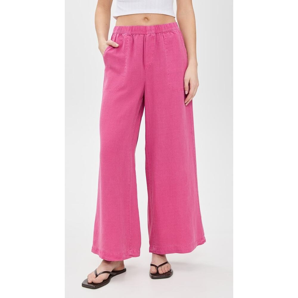 New Splendid Angie Palazzo Pants in Lilac Rose Women's Size M